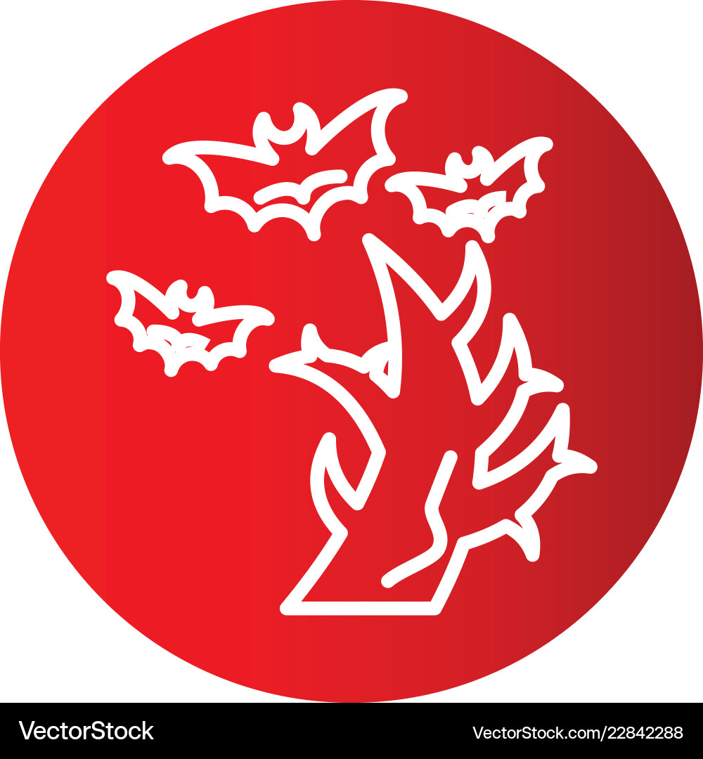 Tree icon in creative design with elements Vector Image