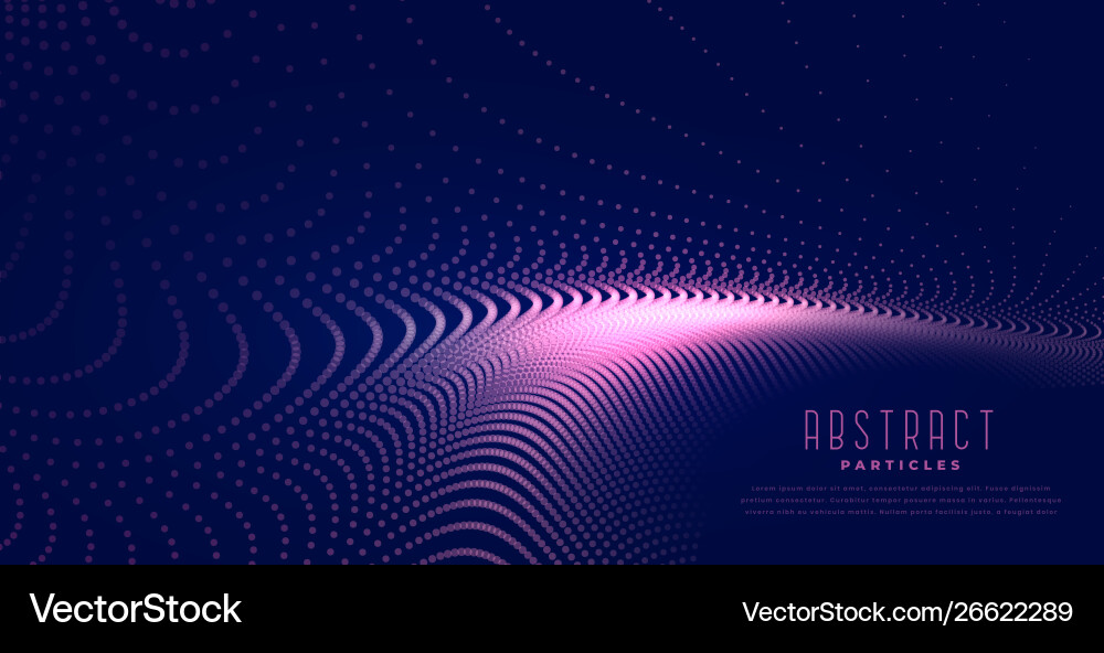 Abstract Digital Particle Wave vector image