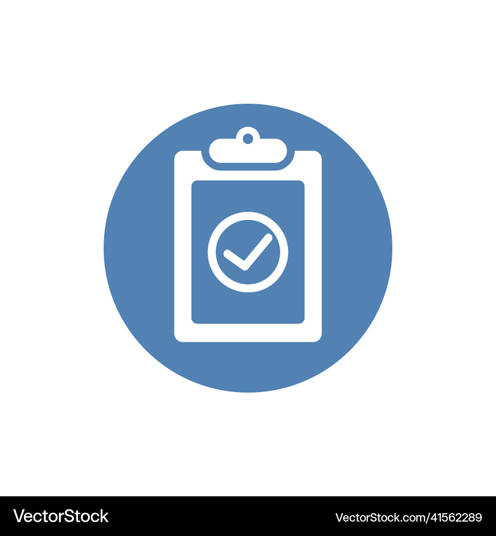 Checklist icon simple isolated for graphic Vector Image