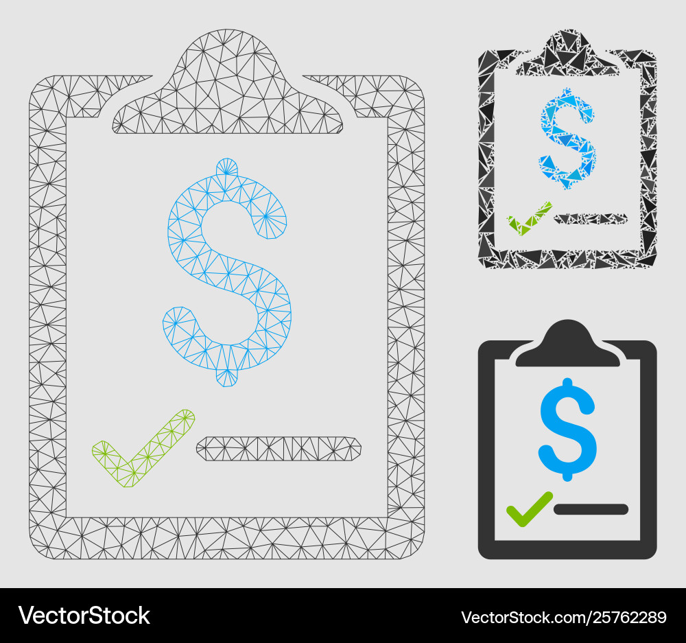 Contract mesh 2d model and triangle mosaic Contract mesh 2d model and triangle mosaic vector image