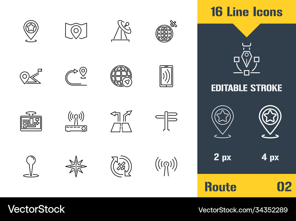 Geo location gps mapping route thin line icon Geo location gps mapping route thin line icon vector image