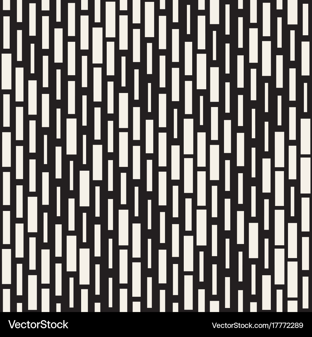 Irregular Black and White Dash Pattern Vector Image