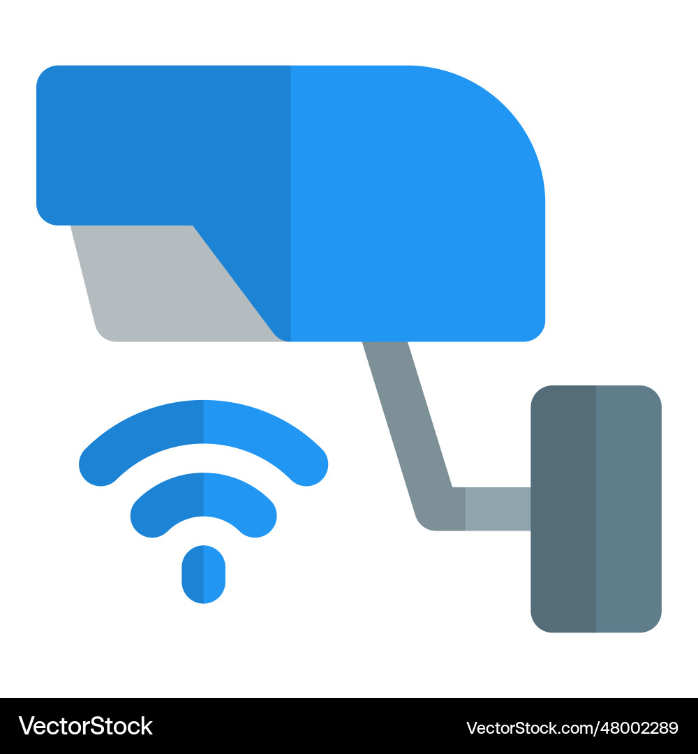 Using wireless security camera for monitoring Vector Image