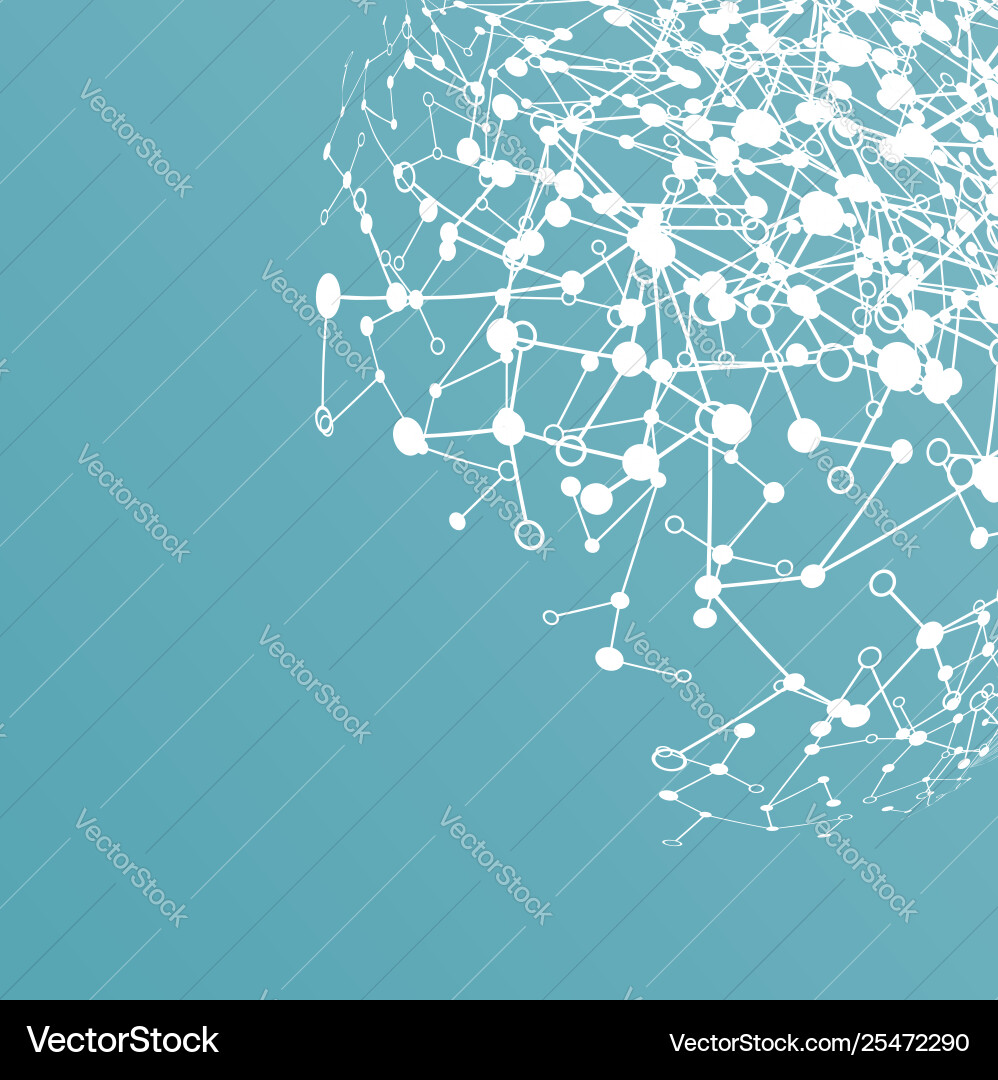 Abstract polygonal background with connected dots Abstract polygonal background with connected dots Vector Image