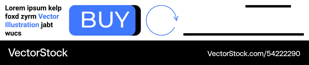 Blue buy button with text circular arrow Blue buy button with text circular arrow vector image