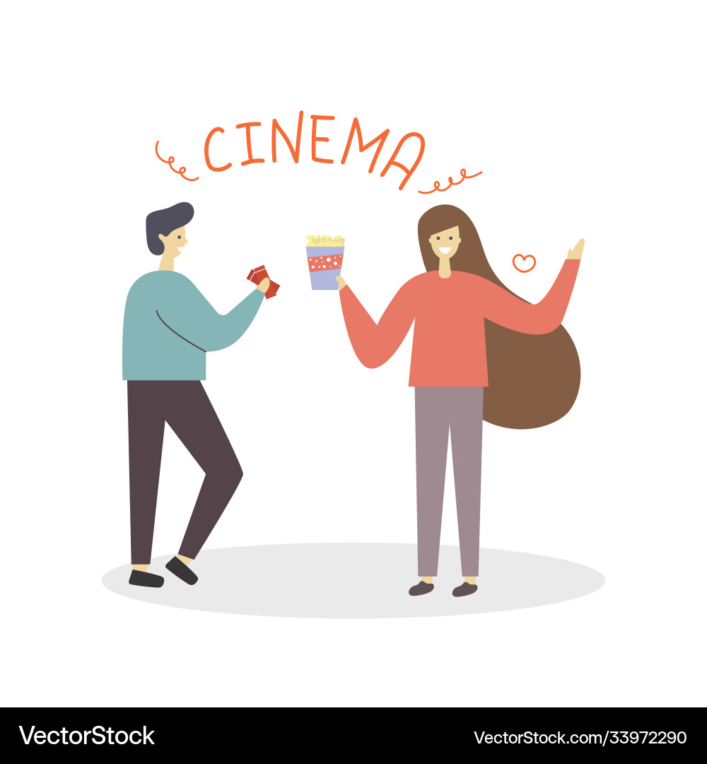 Cinemato Cinemato vector image