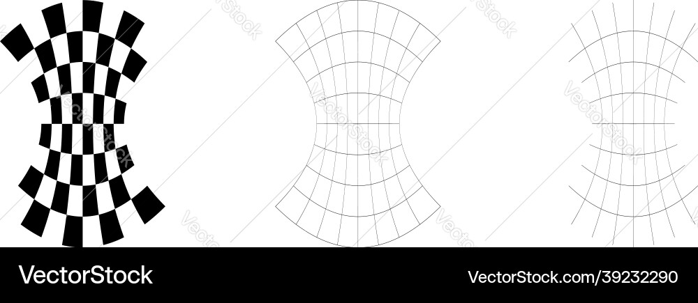 Distorted abstract geometric shape elements Distorted abstract geometric shape elements Vector Image