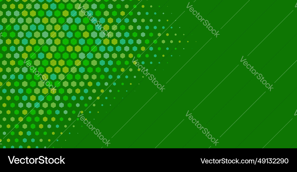 Geometric abstract hexagon multi color background vector image