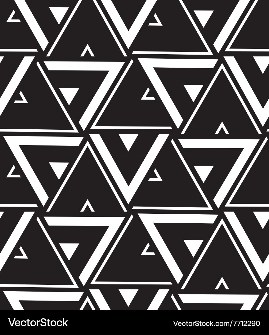 Geometric Triangle Pattern vector image