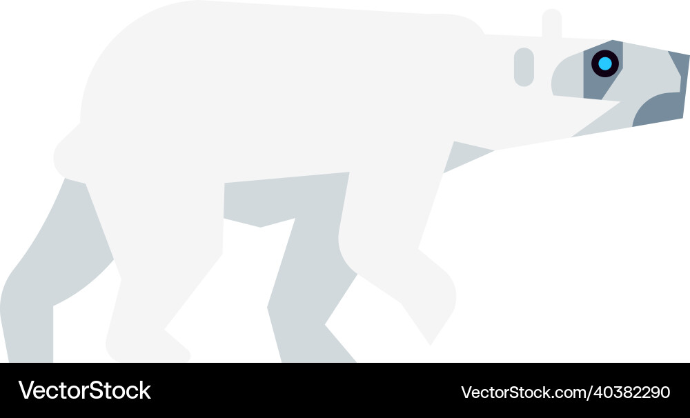 Polarbär Ikone weißes Pelz Arctic Predator Polarbär Ikone weißes Pelz Arctic Predator vektorbild