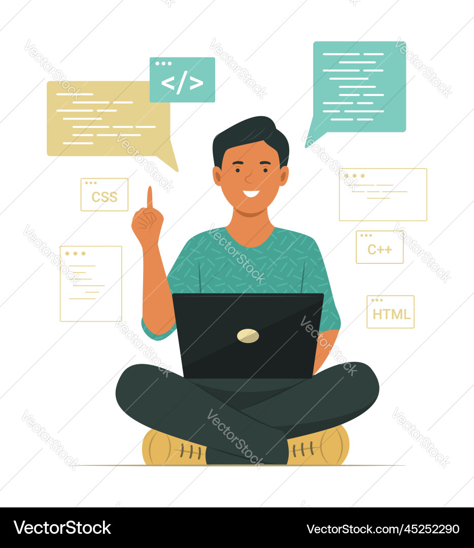 Programmierer Prozesscodierung für Softwareentwicklung Programmierer Prozesscodierung für Softwareentwicklung vektorbild