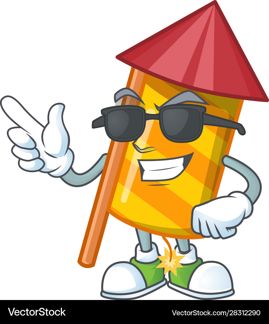 Super cool gelb Streifen Feuerwerk Rakete Super cool gelb Streifen Feuerwerk Rakete Vektorbild