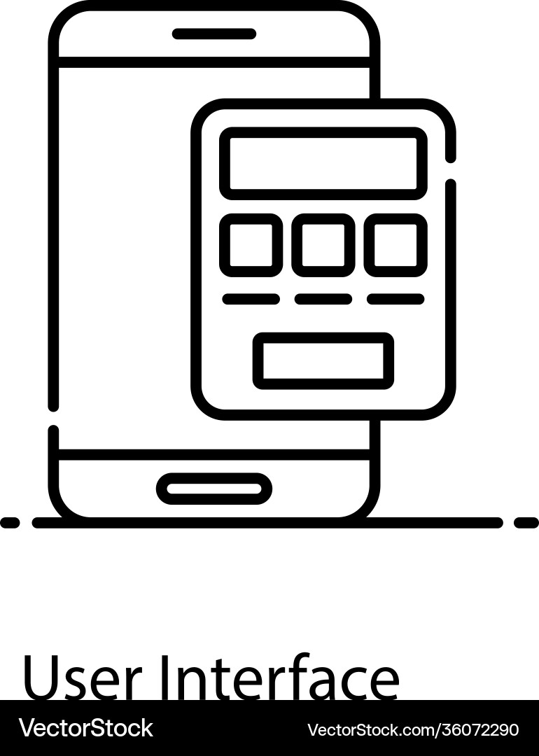User interface Vector Image
