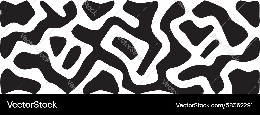 Abstract Organic Blob Pattern Vector Image