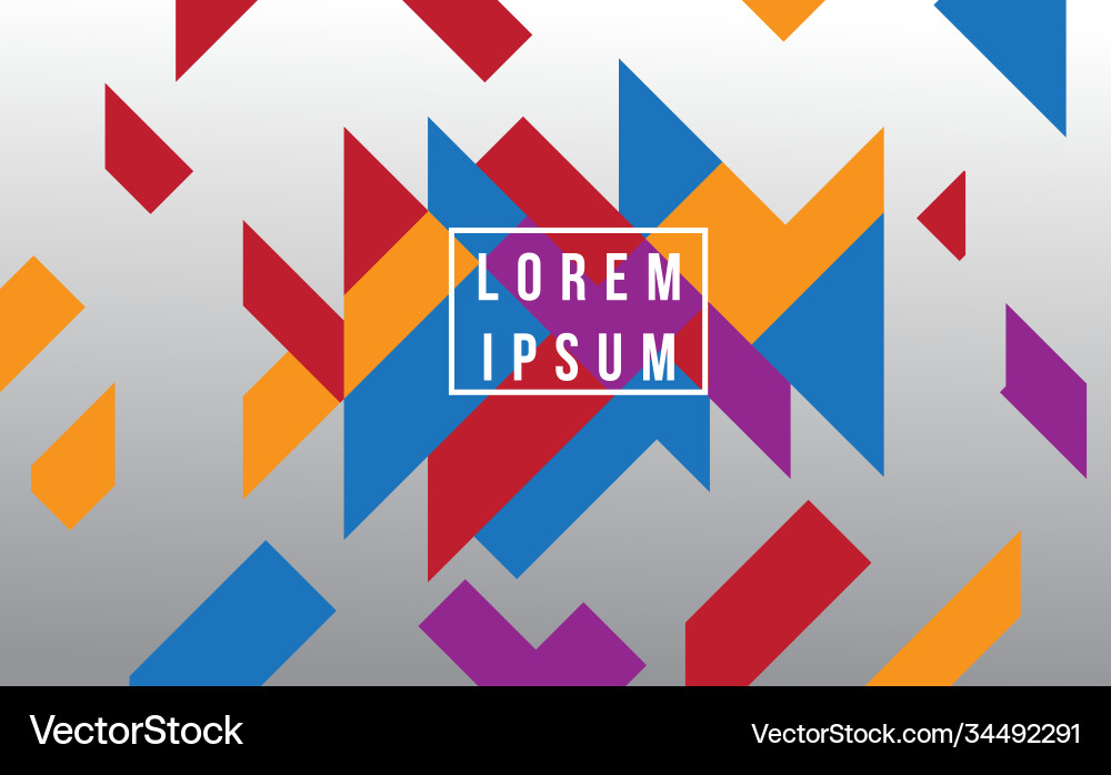 Gradient minimalist geometric background Vector Image