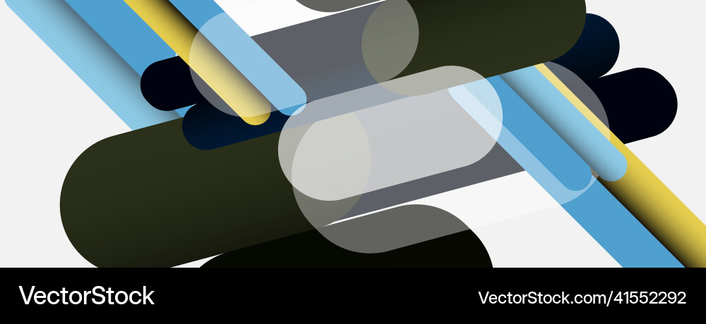 Abstract background round shapes lines Vector Image