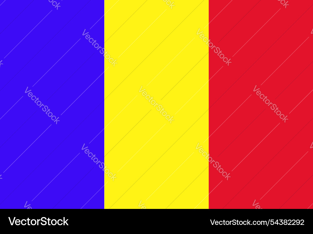 Chad waving flag pattern background Chad waving flag pattern background Vector Image