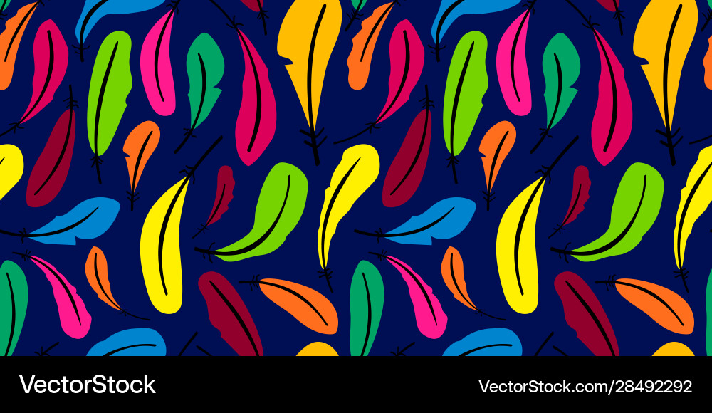 Feather pattern Feather pattern vector image