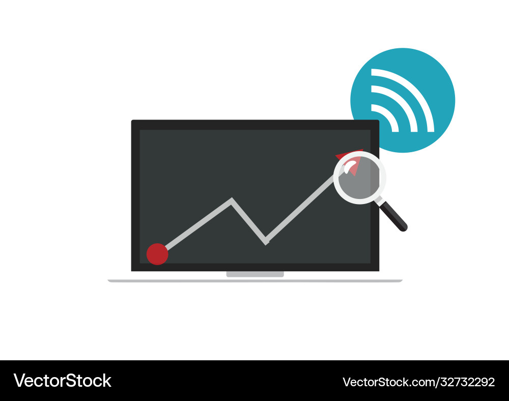 Information and development website statistic Information and development website statistic vector image