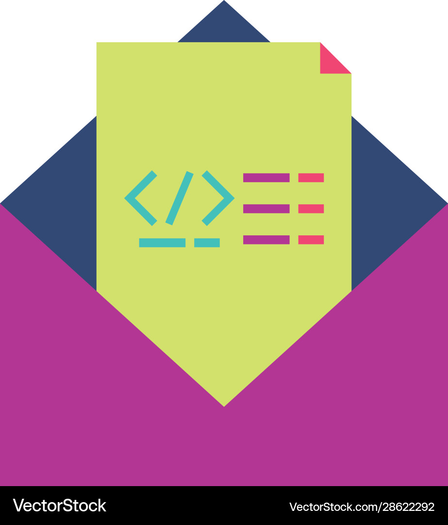 Isolated website code and message design Vector Image