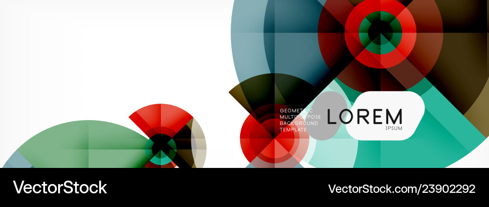 Minimal geometric circles and triangles abstract Minimal geometric circles and triangles abstract vector image