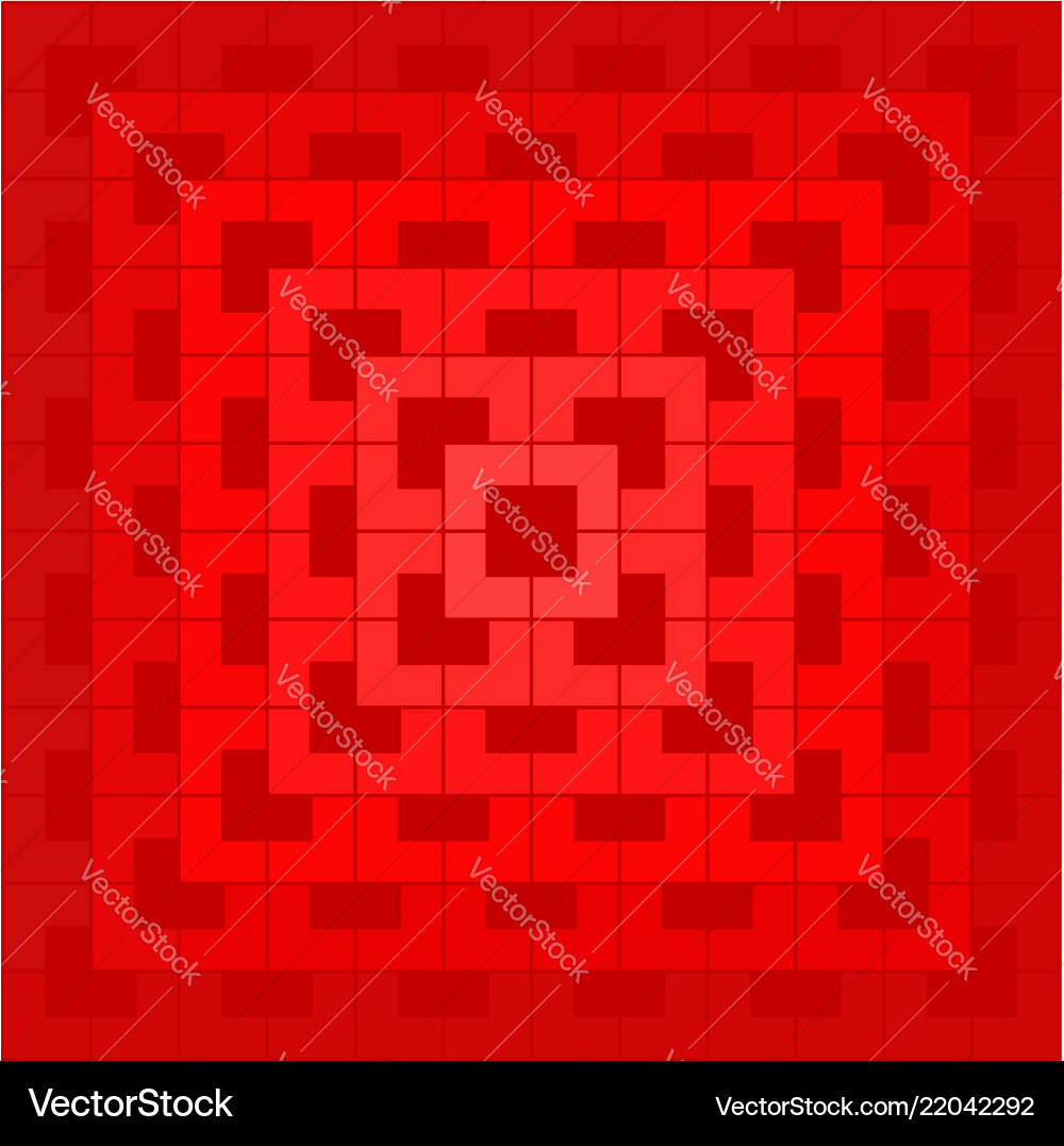 Red geometric pattern on background Red geometric pattern on background vector image