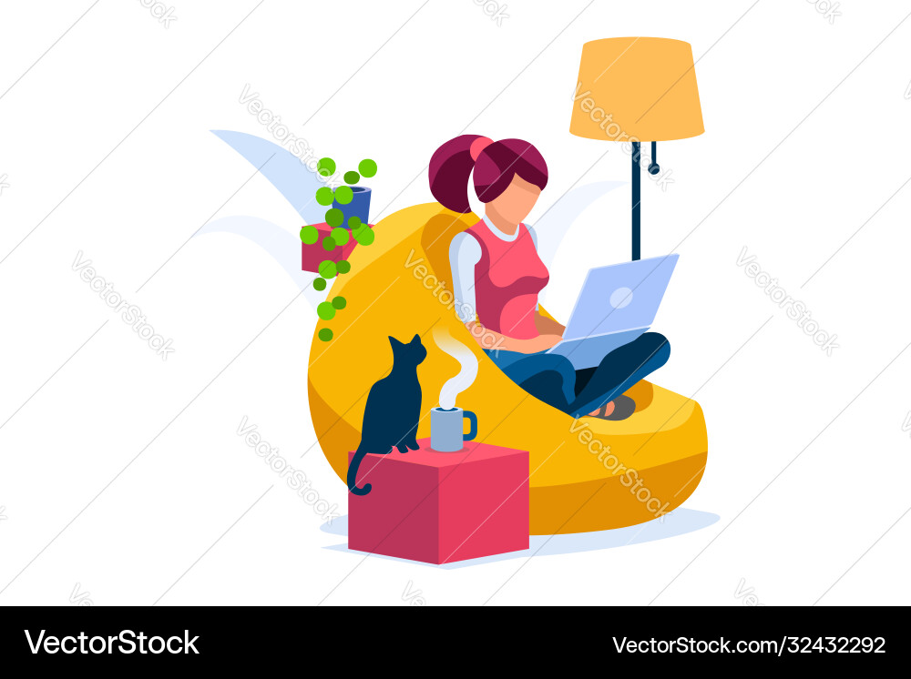 Studio girl concept isolated marketing Studio girl concept isolated marketing vector image