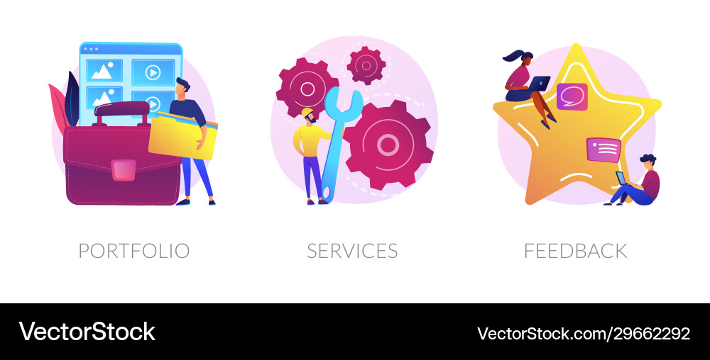 Website menu bar concept metaphors Website menu bar concept metaphors vector image