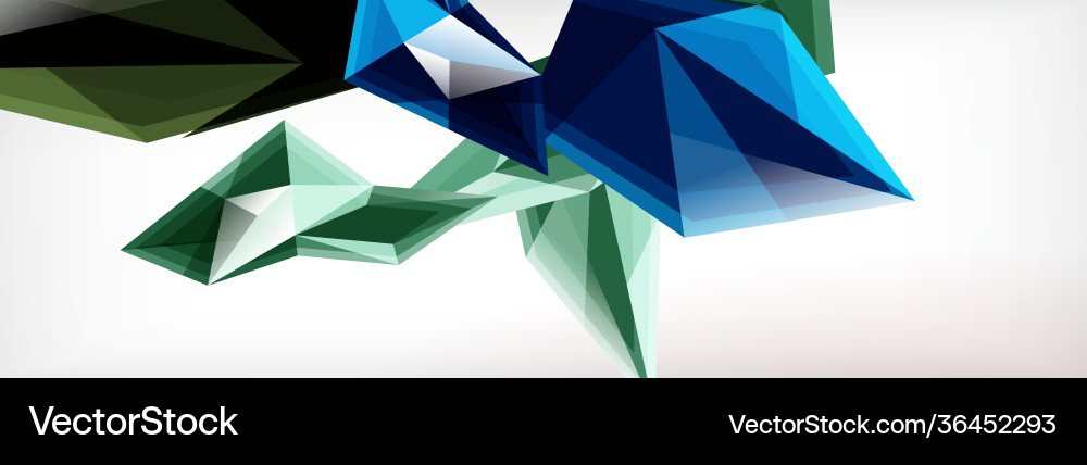 3d triangles and pyramids abstract Vector Image