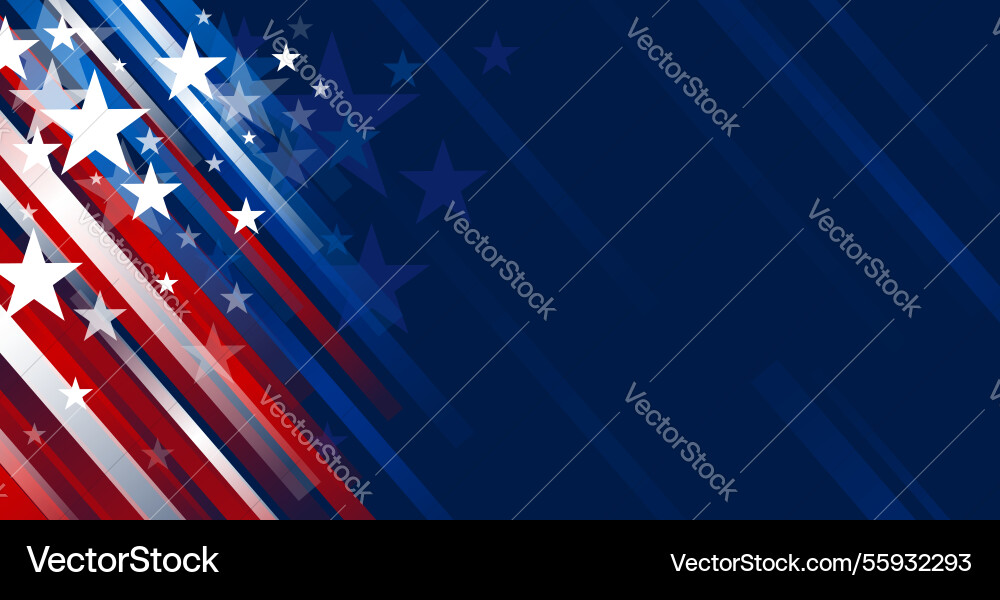 4th of july usa independence day banner design 4th of july usa independence day banner design vector image