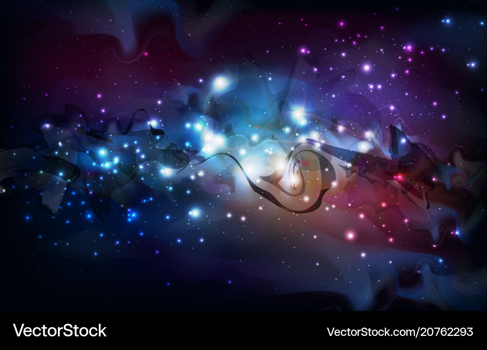 Abstract open space background starfield universe Abstract open space background starfield universe vector image