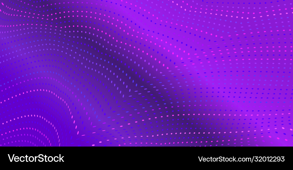 Abstract wavy lines from points template Abstract wavy lines from points template Vector Image