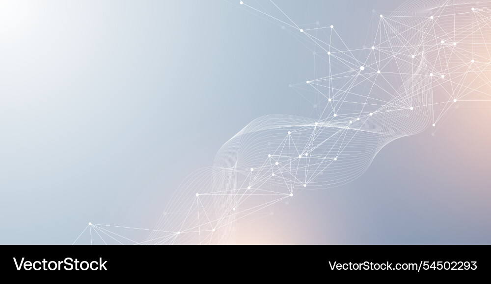 Digital network connect data lines and dots Digital network connect data lines and dots Vector Image