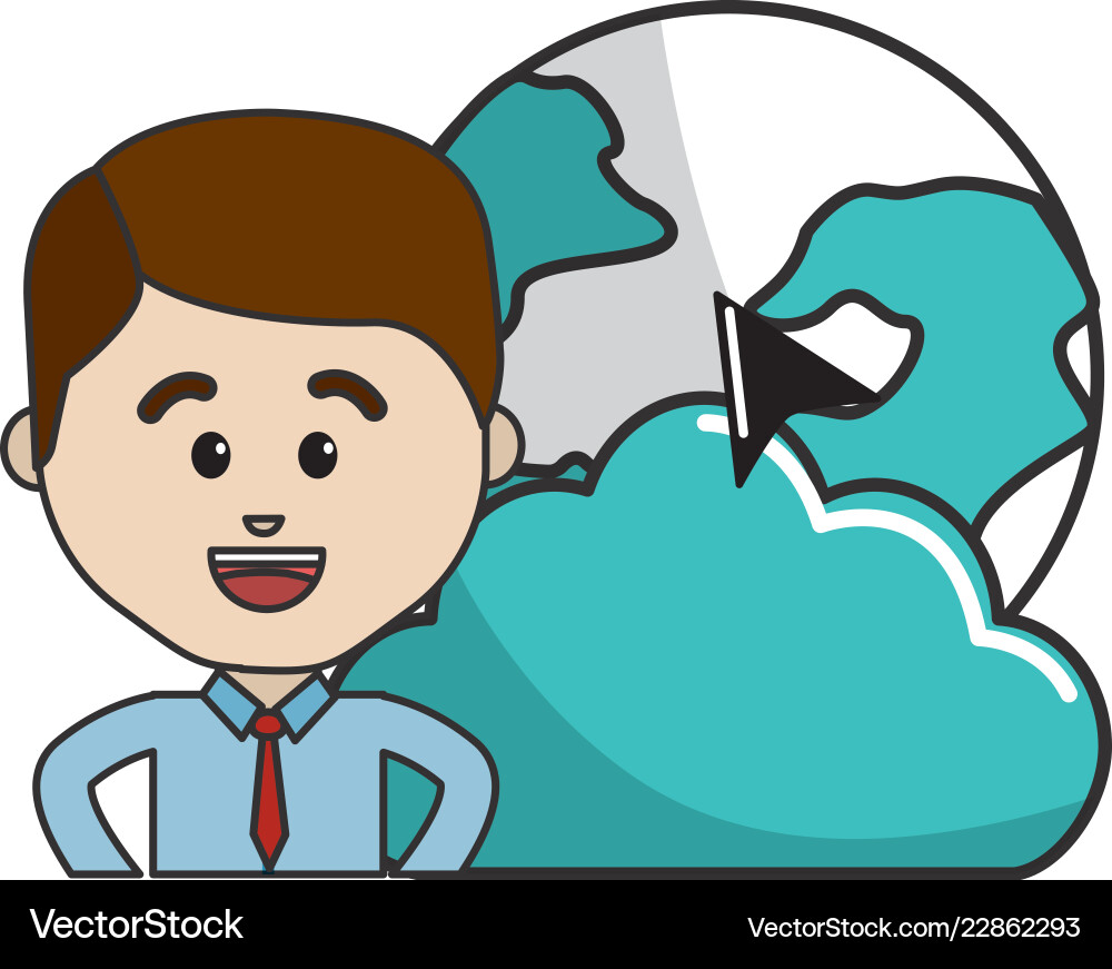 Isolated web hosting design vector image