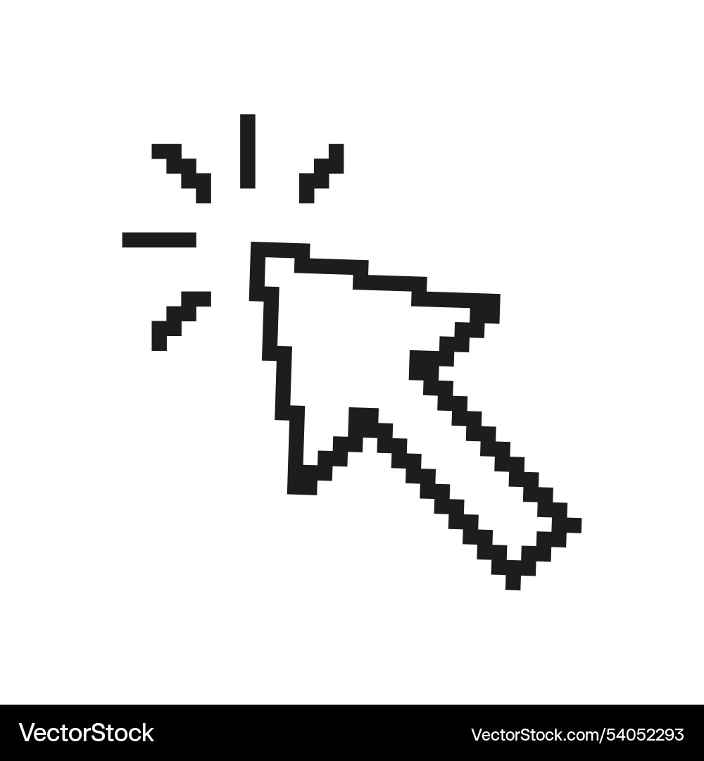 Pixelated Cursor-Symbol Retro-Stil Mauszeiger Pixelated Cursor-Symbol Retro-Stil Mauszeiger vektorbild