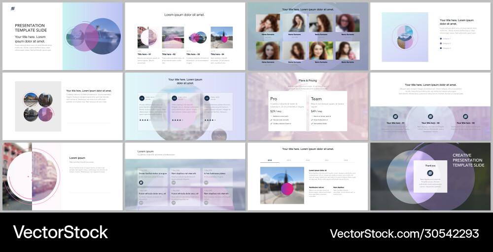 Presentation design templates multipurpose Presentation design templates multipurpose vector image