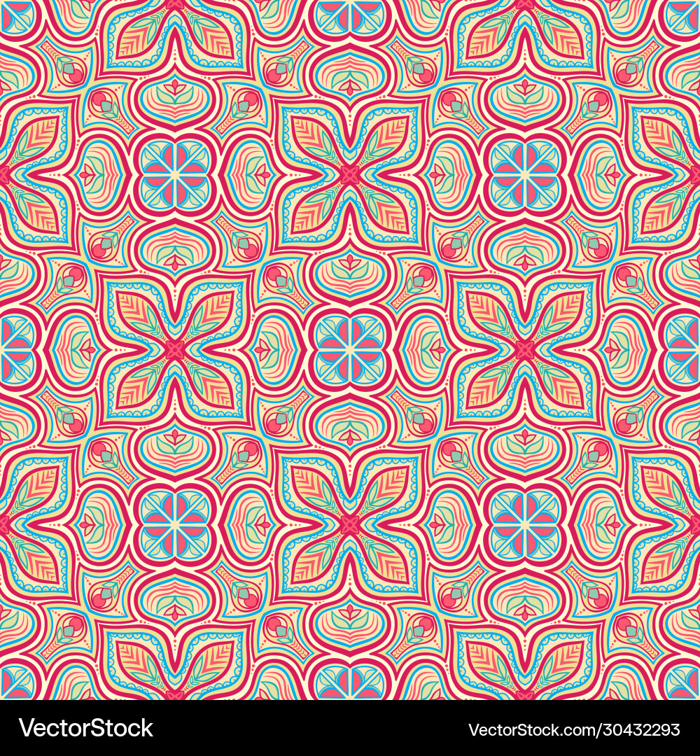 Retro color pattern vector image