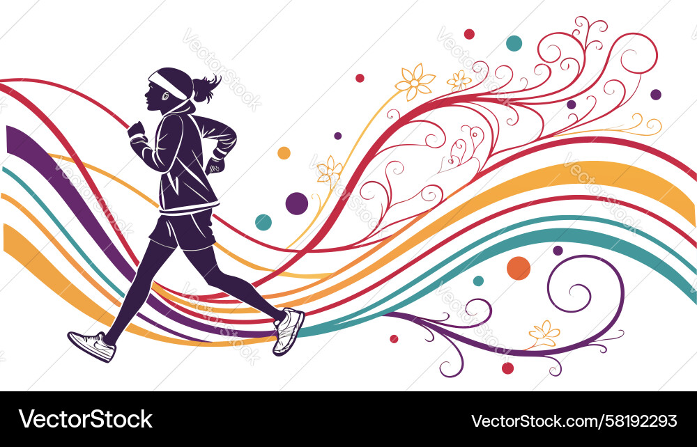 Swift Runner - Abstract Motion Vector Image
