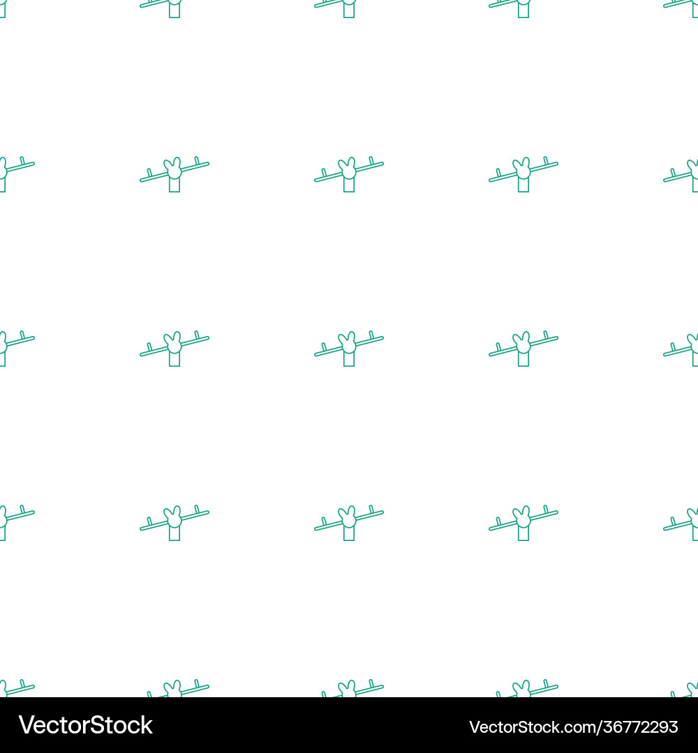 Swing icon pattern seamless white background Vector Image