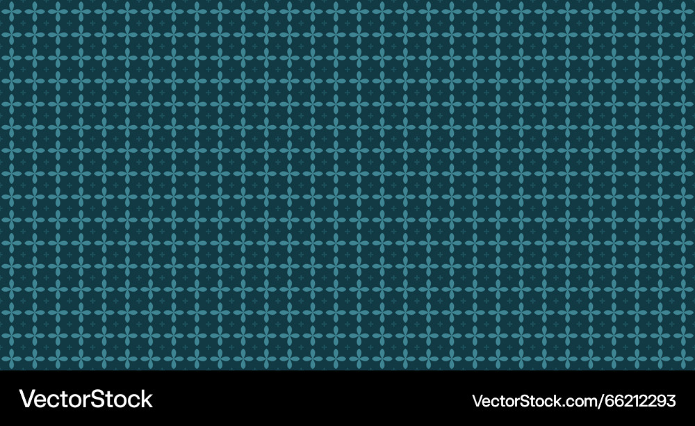 Teal Geometric Floral Pattern – Royalty-Free Vector | VectorStock