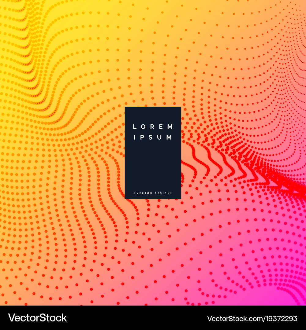 Vibrant colorful background with particle effect Vector Image