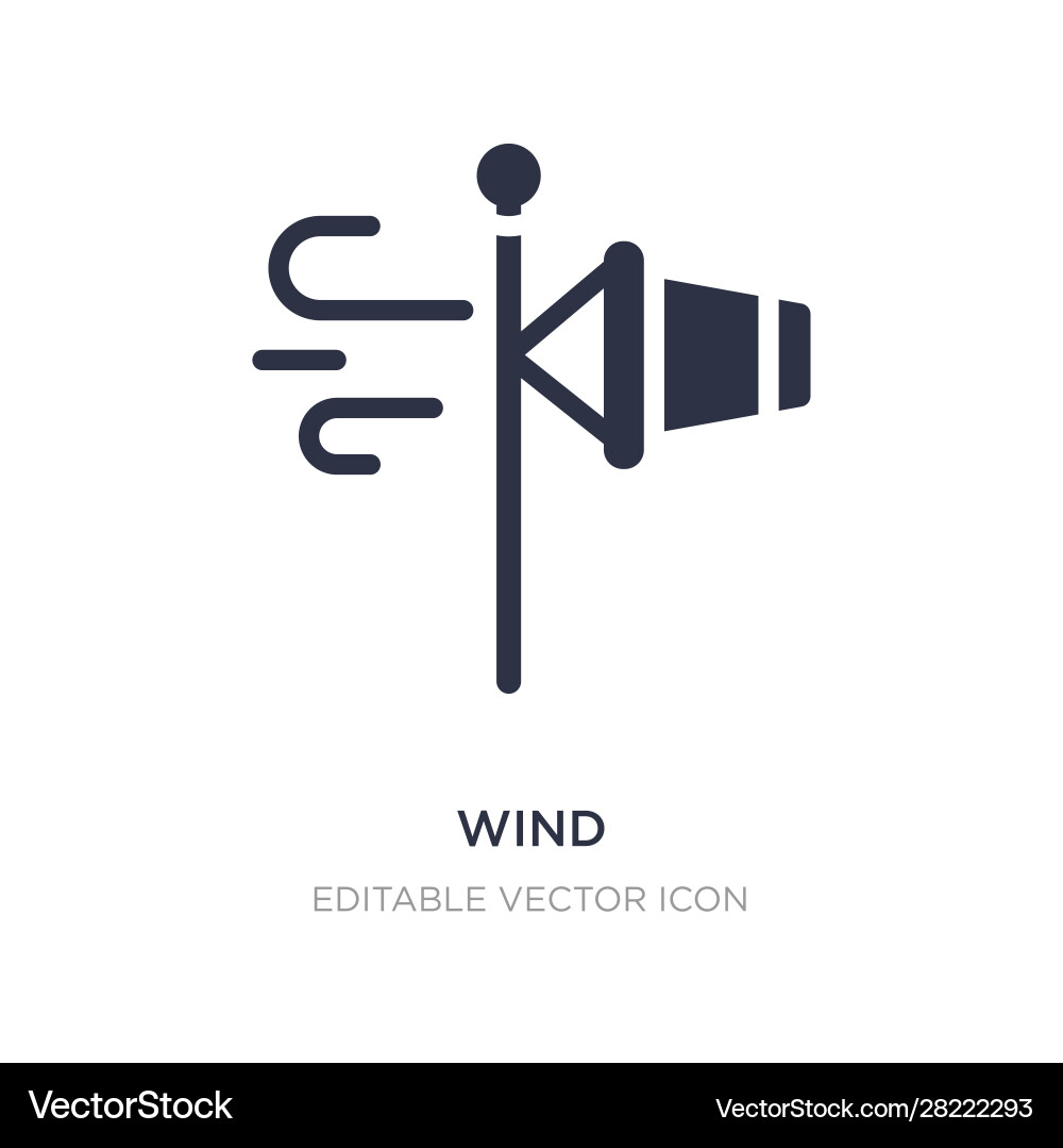 Wind icon on white background simple element from Vector Image