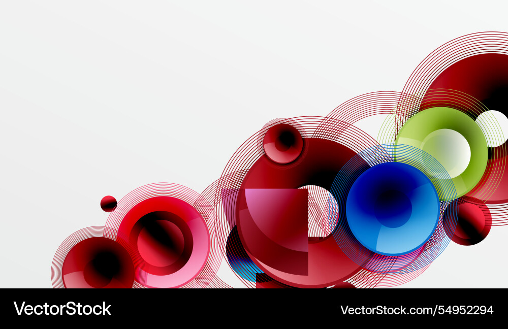 Abstract composition of overlapping circles Abstract composition of overlapping circles Vector Image