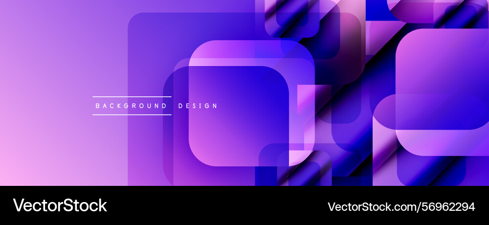 Abstract purple background overlapping rounded Vector Image