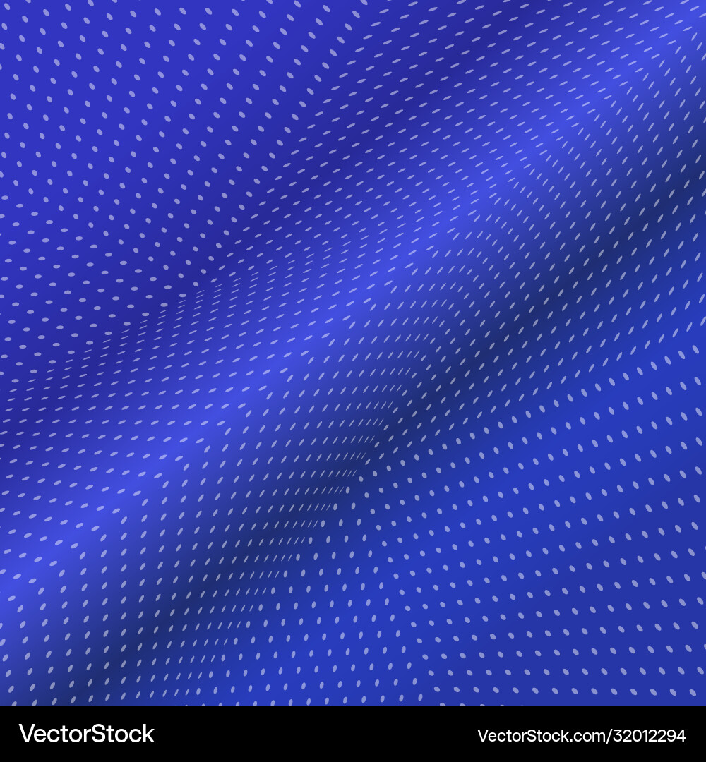 Abstract wavy lines from points template Vector Image