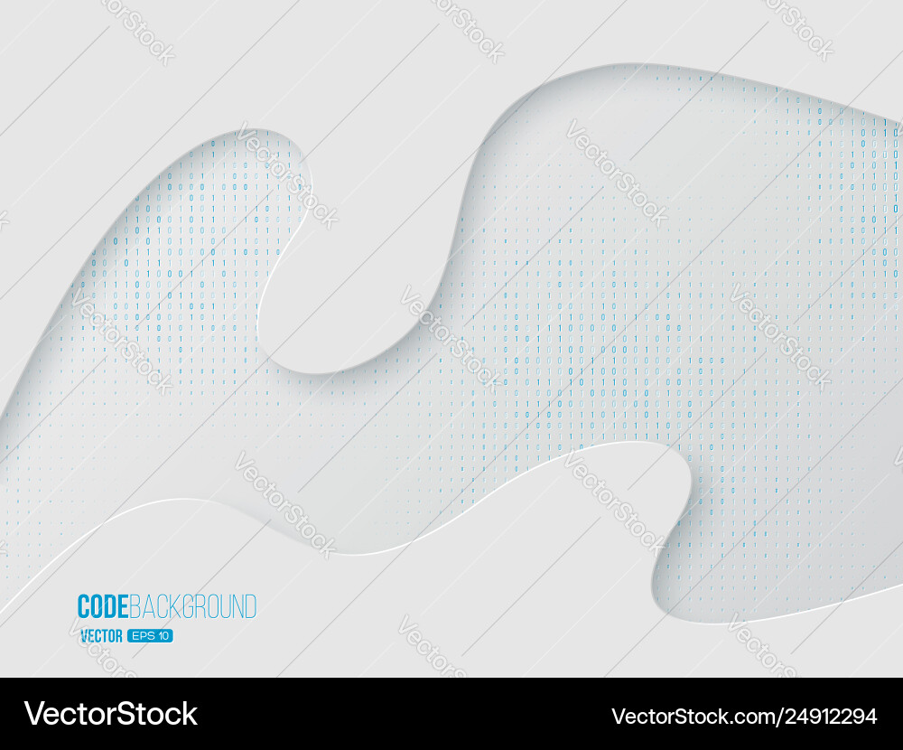 Binary code digital technology concept Binary code digital technology concept Vector Image