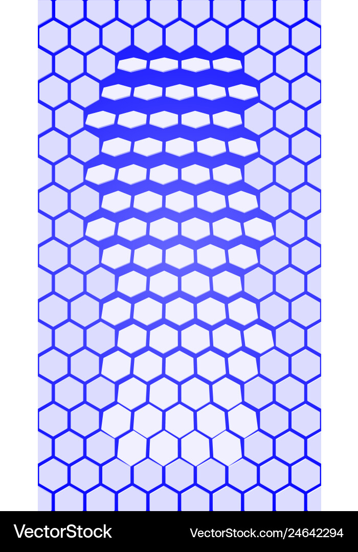 Blue hexagon texture hexagonal grid repeat Blue hexagon texture hexagonal grid repeat vector image