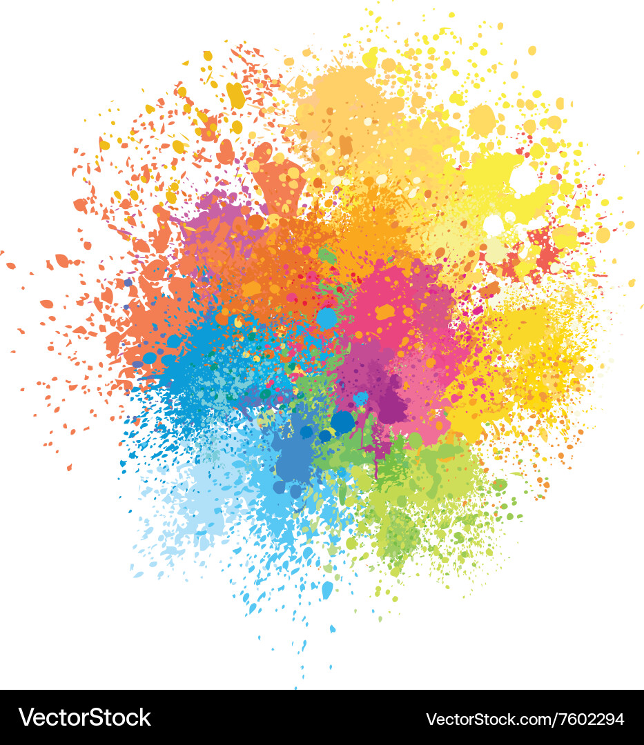 Colorful Paint Splatter Background – Royalty-Free Vector | VectorStock, image size:933x1080
