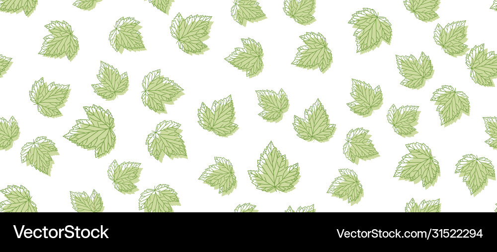 Currant green leaves background Currant green leaves background vector image