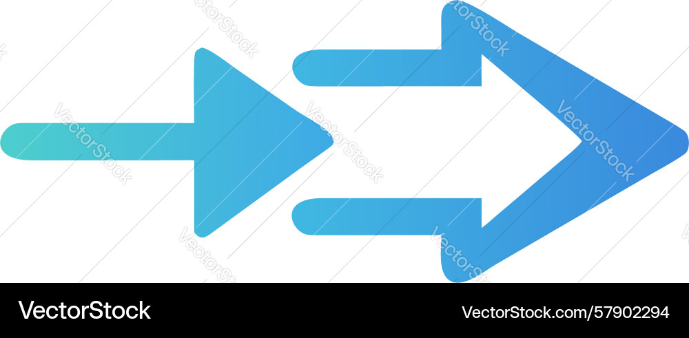 Data stream direction progressive flow indicator Vector Image